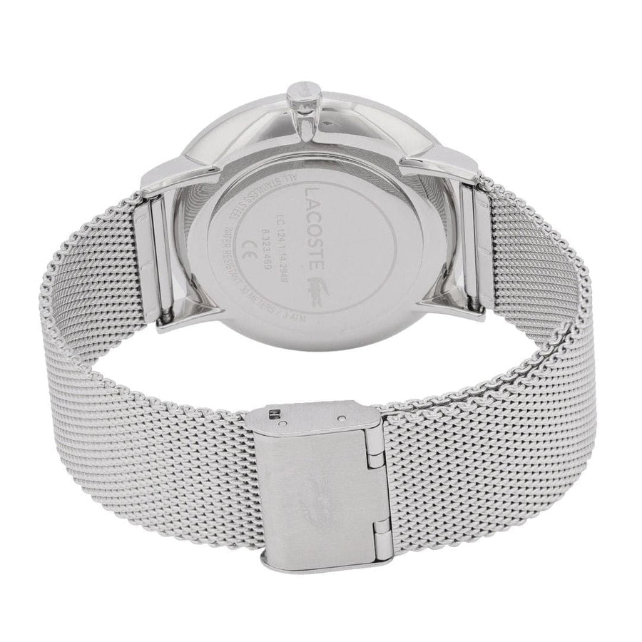 Lacoste Moon Multifunction Blue Dial Silver Mesh Strap Watch for Men - 2011024
