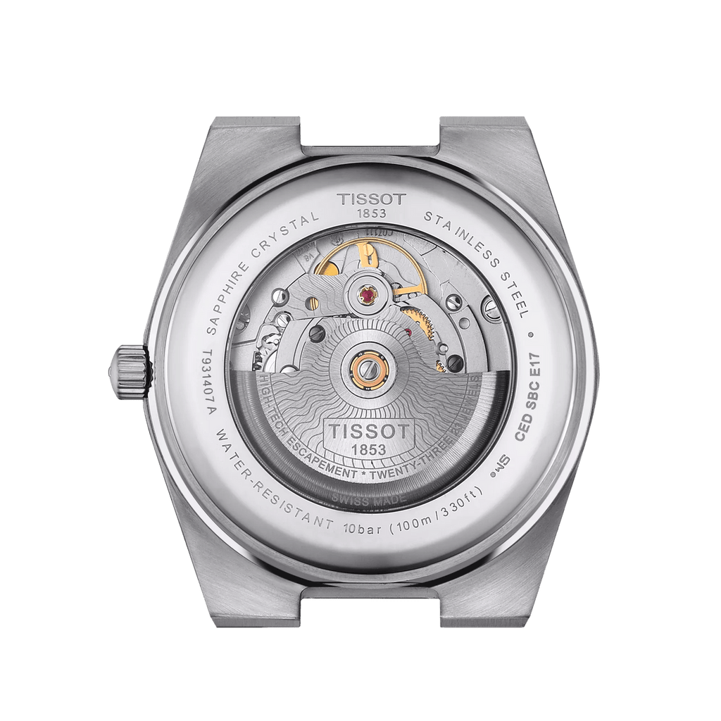 Tissot PRX Powermatic 80 18K Silver Dial Silver Steel Strap Watch for Men - T931.407.41.031.00