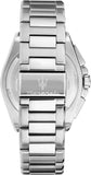 Maserati Velocità Chronograph Silver Dial Silver Steel Strap Watch for Men - R8873652006