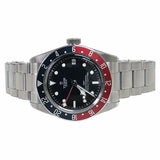 Tudor Black Bay GMT Black Dial Silver Steel Strap Watch for Men - M79830RB-0001