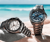 Seiko Prospex Polygonal Divers Automatic Blue Dial Silver Steel Strap Watch for Men - SPB483J1