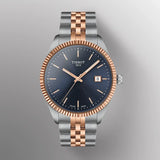 Tissot Ballade Quartz Blue Dial Two Tone Steel Strap Watch for Men - T156.410.22.041.00
