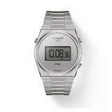 Tissot Digital Quartz Silver Dial Silver Steel Strap Watch for Men - T137.463.11.030.00