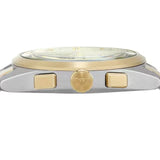 Emporio Armani Elegant Chronograph Cream Dial Two Tone Steel Strap Watch for Men - AR11605