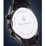 Maserati Attrazione Chronograph Blue Dial Grey Steel Strap Watch for Men - R8853151012