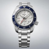 Seiko Prospex 1968 Heritage Diver's GMT 60th Anniversary White Dial Silver Steel Strap Watch for Men - SPB519J1