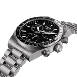 Tissot PR516 Chronograph Black Dial Silver Steel Strap Watch for Men - T149.417.11.051.00