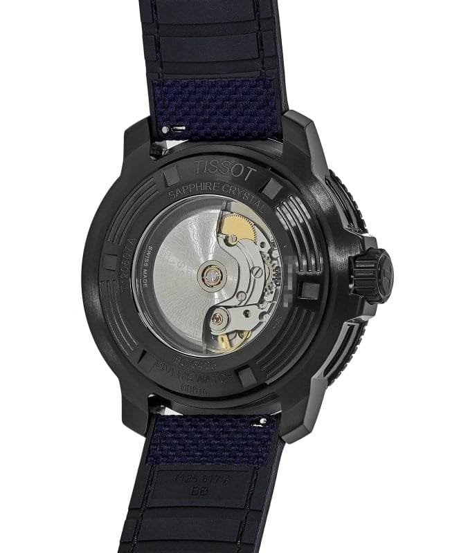 Tissot Seastar 2000 Professional Powermatic 80 Blue Dial Blue Nylon Strap Watch for Men - T120.607.37.041.00