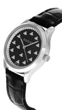 Gucci G Timeless Black Dial Black Leather Strap Watch for Women - YA1265055