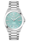 Hugo Boss Strike Turquoise Blue Dial Silver Steel Strap Watch for Men - 1514171