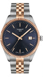 Tissot Ballade Quartz Blue Dial Two Tone Steel Strap Watch for Men - T156.410.22.041.00