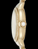 Emporio Armani Mia Crystals Gold Dial Gold Steel Strap Watch for Women - AR11609