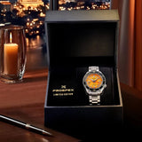 Seiko Prospex The Night of Siam Limited Edition Yellow Dial Silver Steel Strap Watch for Men - SPB487J1