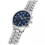 Maserati Tradizione Chronograph Blue Dial Silver Steel Strap Watch for Men - R8873646005