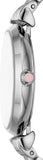 Emporio Armani Gianni T-Bar Pink Dial Silver Steel Strap Watch for Women - AR11686