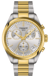 Tissot PR 100 Chronograph Silver Dial Two Tone Steel Strap Watch for Men - T150.417.22.031.00