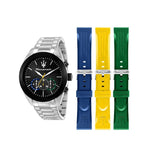 Maserati Traguardo Chronograph Black Dial Silver Steel Strap Watch for Men - R8873612061
