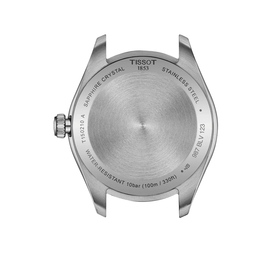Tissot PR 100 Ice Blue Dial Silver Steel Strap Watch for Women - T150.210.11.351.00