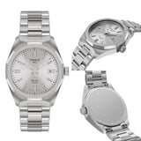 Tissot PRC 100 Solar Quartz Silver Dial Silver Steel Strap Watch for Men - T151.422.11.031.00