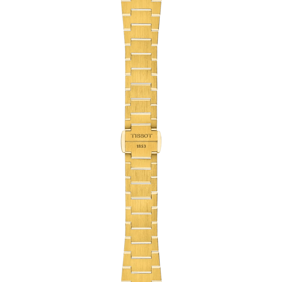 Tissot PRX 25mm Gold DIal Gold Steel Strap Watch for Women - T137.010.33.021.00