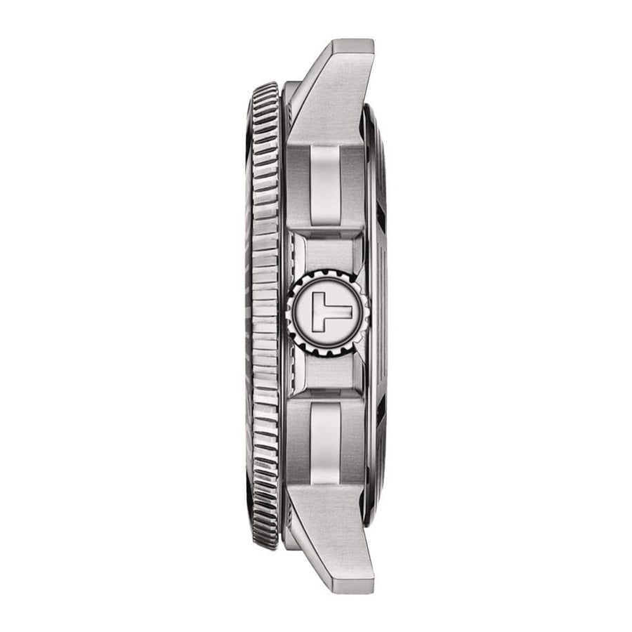 Tissot Seastar 1000 Powermatic 80 Automatic Green Dial Silver Mesh Strap Watch for Men - T120.407.11.091.00