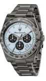 Maserati Velocità Chronograph Blue Dial Black Steel Strap Watch for Men - R8873652004