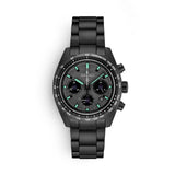 Seiko Prospex Speedtimer The Black Series Limited Edition Black Dial Black Steel Strap Watch for Men - SSC917