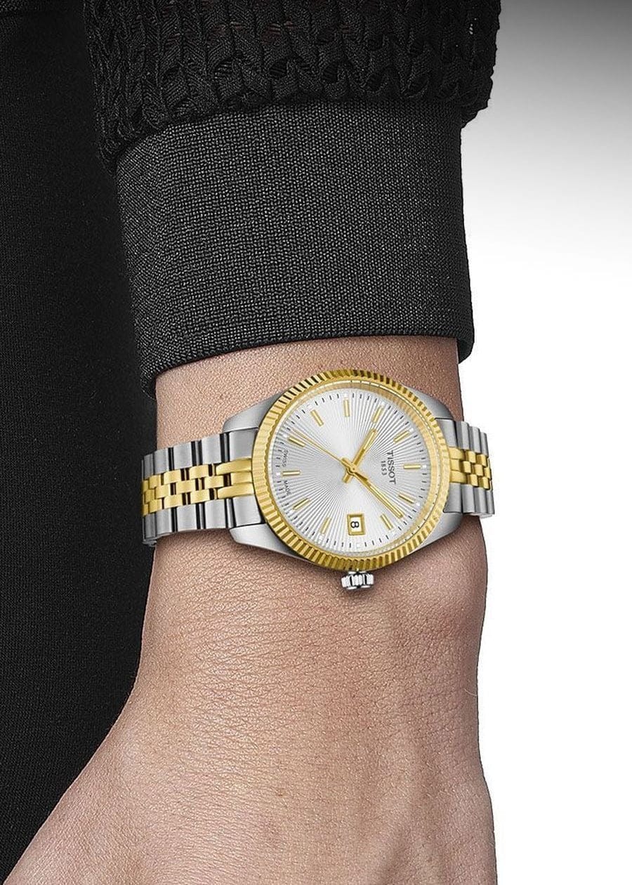 Tissot Ballade Quartz Silver Dial Two Tone Steel Strap Watch for Women - T156.210.22.031.00