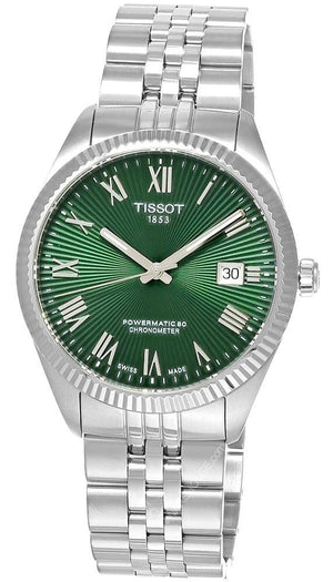 Tissot Ballade Powermatic 80 COSC Green Dial Silver Steel Strap Watch for Men - T156.408.11.093.00
