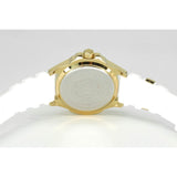 Philipp Plein The Skull Gold Dial White Silicone Strap Watch for Men - PWAAA1221