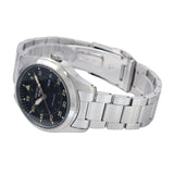 Seiko 5 Sports Flieger Automatic Black Dial Silver Steel Strap Watch for Men - SRPH27K1