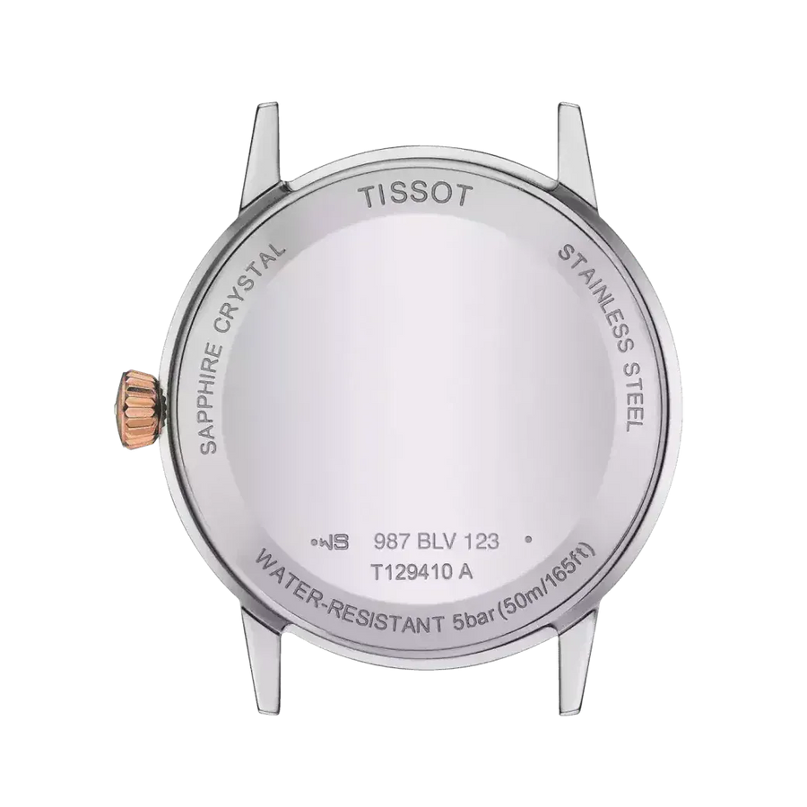 Tissot T Classic Dream Quartz White Dial Two Tone Steel Strap Watch for Men - T129.410.22.013.00