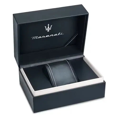 Maserati Competizione Black Dial Two Tone Steel Strap Watch for Men - R8853100042