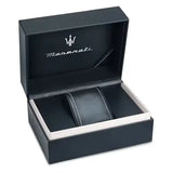 Maserati Competizione Black Dial Two Tone Steel Strap Watch for Men - R8853100042