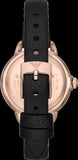 Emporio Armani Mia Mother of Pearl Dial Black Leather Strap Watch for Women - AR11598