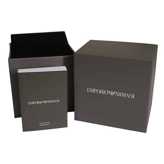 Emporio Armani Racer Chronograph Blue Dial Silver Steel Strap Watch for Men - AR11676