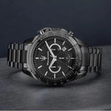 Maserati Traguardo Limited Edition Chronograph Black Dial Black Steel Strap Watch for Men - R8873612045