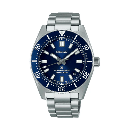 Seiko Prospex 1965 Heritage Diver’s Automatic Blue Dial Silver Steel Strap Watch for Men - SPB451J1
