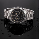 Maserati Tradizione Chronograph Black Dial Silver Steel Strap Watch for Men - R8873646004