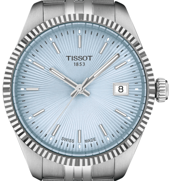 Tissot Ballade Quartz Blue Dial Silver Steel Strap Watch for Women - T156.210.11.351.00