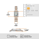 Emporio Armani Genni Mother of Pearl Dial Two Tone Steel Strap Watch for Women - AR11626