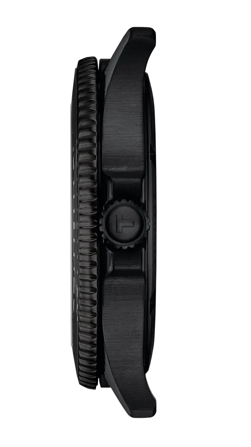 Tissot Seastar 1000 Red Dial Black Steel Strap Watch for Men - T120.410.33.421.00