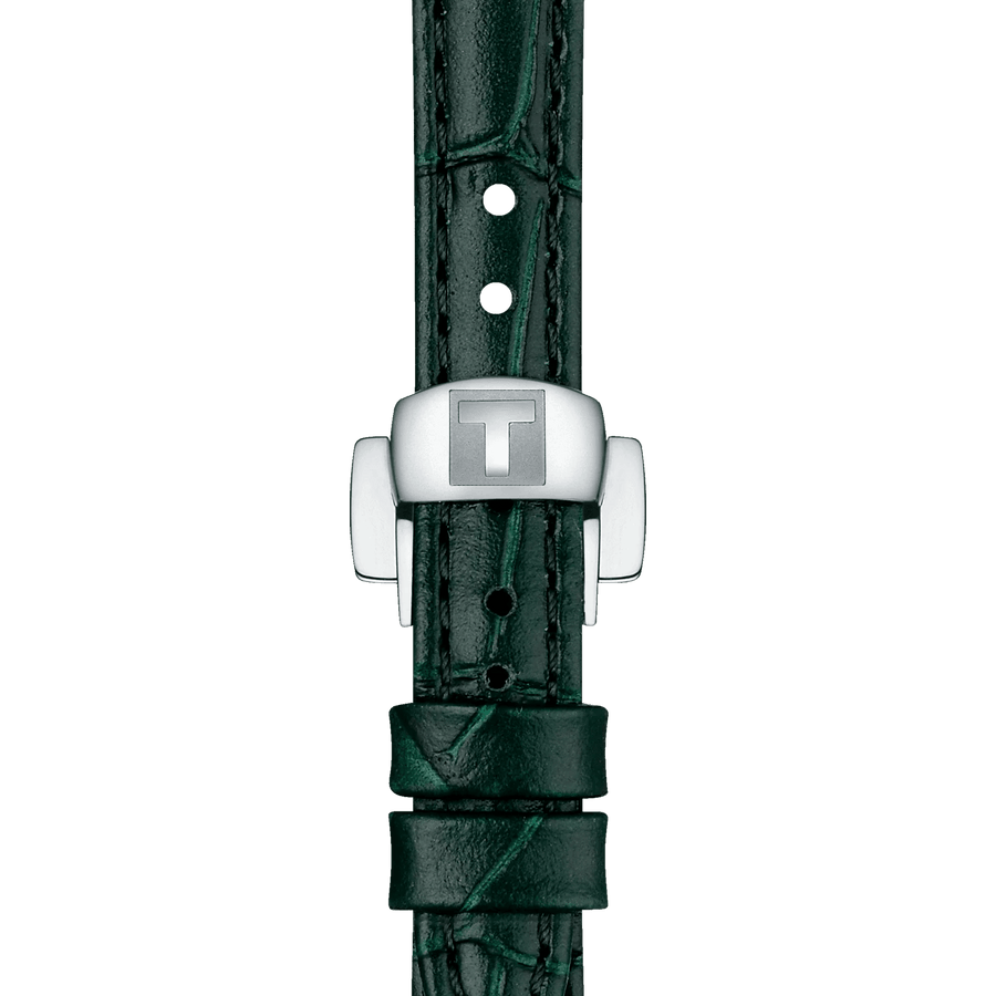 Tissot Bellissima Small Lady Mother of Pearl Dial Green Leather Strap Watch for Women - T126.010.16.113.02