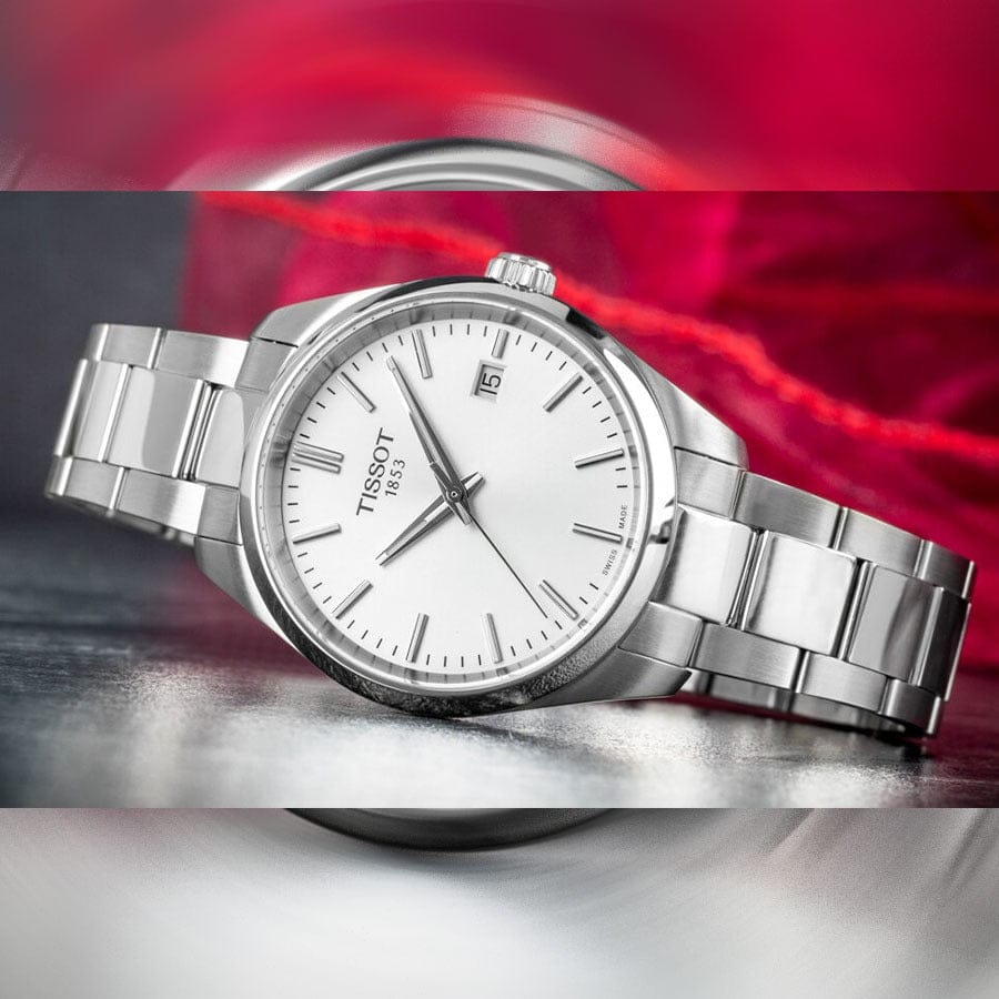 Tissot PR 100 Quartz Silver Dial Silver Steel Strap Watch for Women - T150.210.11.031.00