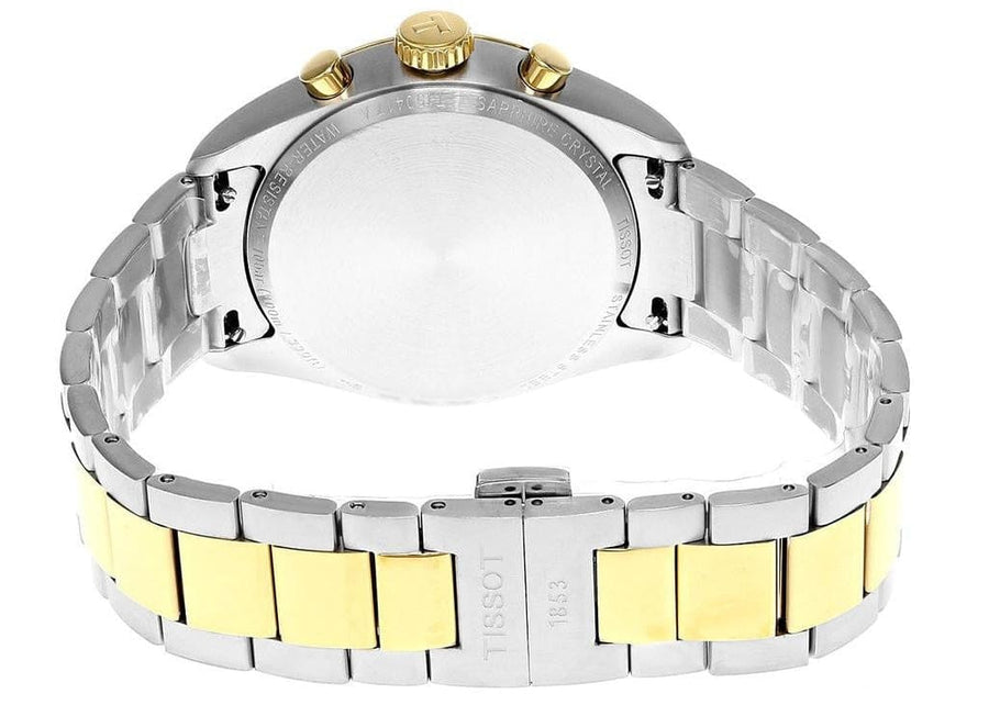 Tissot PR 100 Chronograph Silver Dial Two Tone Steel Strap Watch for Men - T150.417.22.031.00