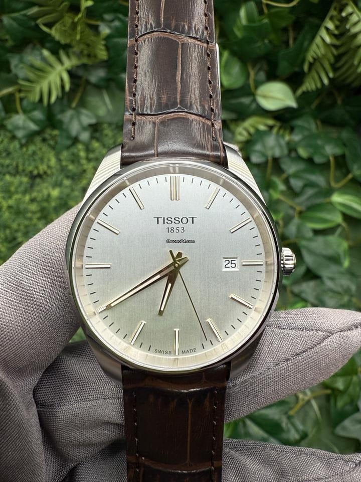Tissot PR 100 Quartz Silver Dial Black Leather Strap Watch for Men - T150.410.16.031.00