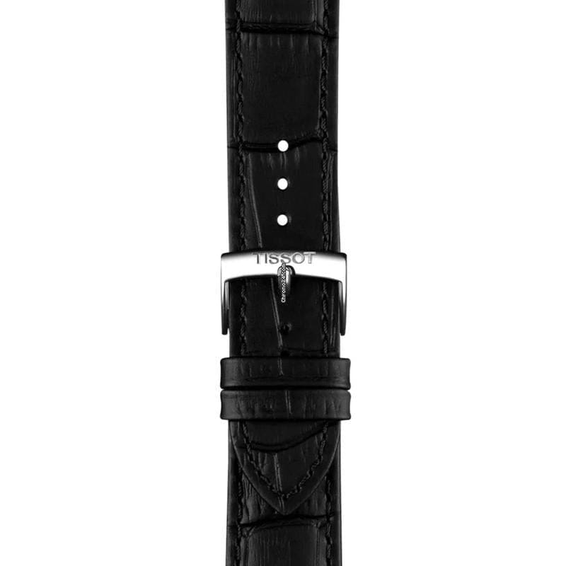 Tissot PR 100 Black Dial Black Leather Strap Watch for Men - T150.410.16.051.00