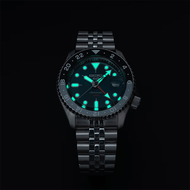 Seiko 5 Sports SKX Racers Heritage Velocity Blue Dial Silver Steel Strap Watch for Men - SSK045K1