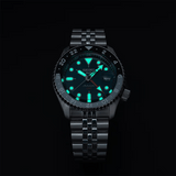 Seiko 5 Sports SKX Racers Heritage Velocity Blue Dial Silver Steel Strap Watch for Men - SSK045K1