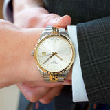 Tissot Ballade Quartz Silver Dial Two Tone Steel Strap Watch for Men - T156.410.22.031.00